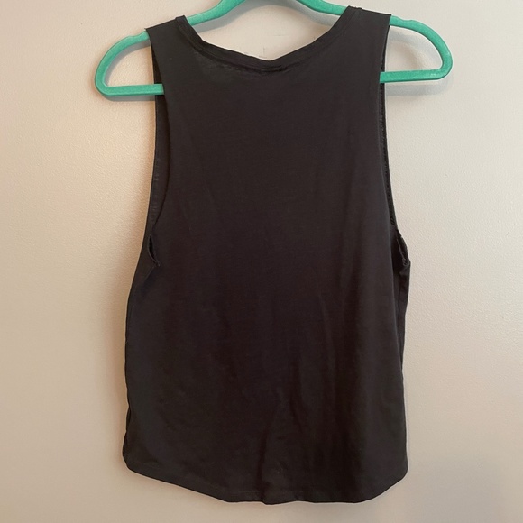 EUC Victoria's Secret Pink I Hate Running Black Neon Oversized Tank Size XS - Picture 3 of 4